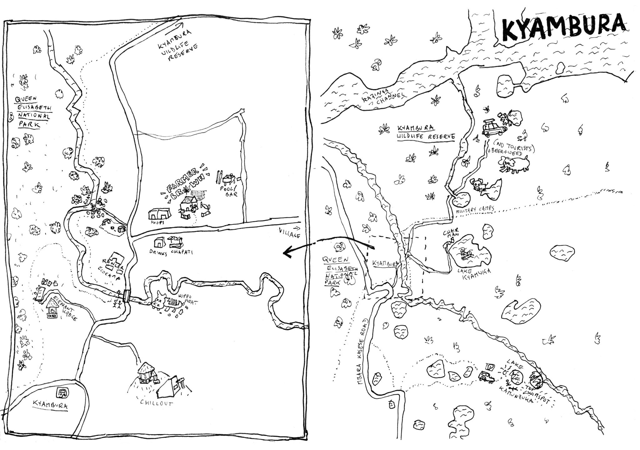Kyambura Sketch Map